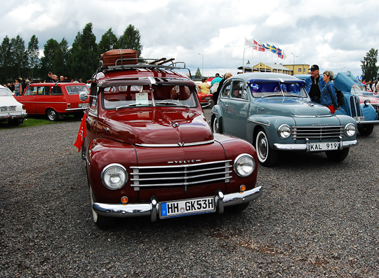 Volvo PV är en svensk ikon här ses ett tysk exemplar på Västerdalsträffen i Malung i samband med svenska dansbandsveckan